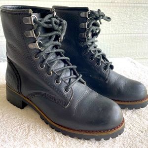Anthropologie KLR Leather Logger Combat Boots size 7